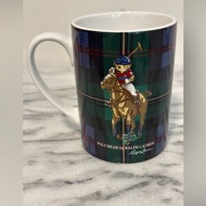 Polo by Ralph Lauren Plaid Polo bear equestrian Mug